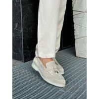 Бежевые замшевые лоферы – стиль, комфорт и качество в каждой паре! Арт. 156-6